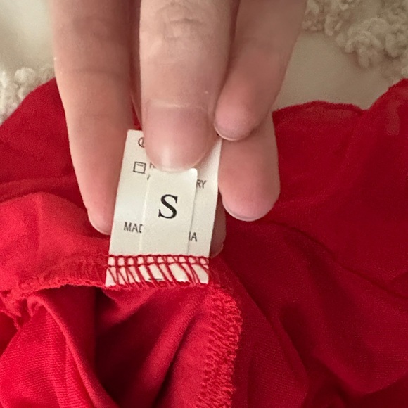 Red Ruffle Dress - Picture 2 of 2